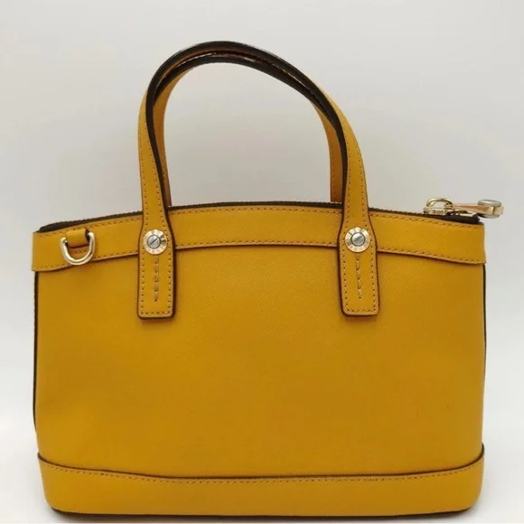 Henri Bendel Leather Hand Tote Shoulder Bag Bijou Camel With Crossbody Strap - Picture 4 of 15